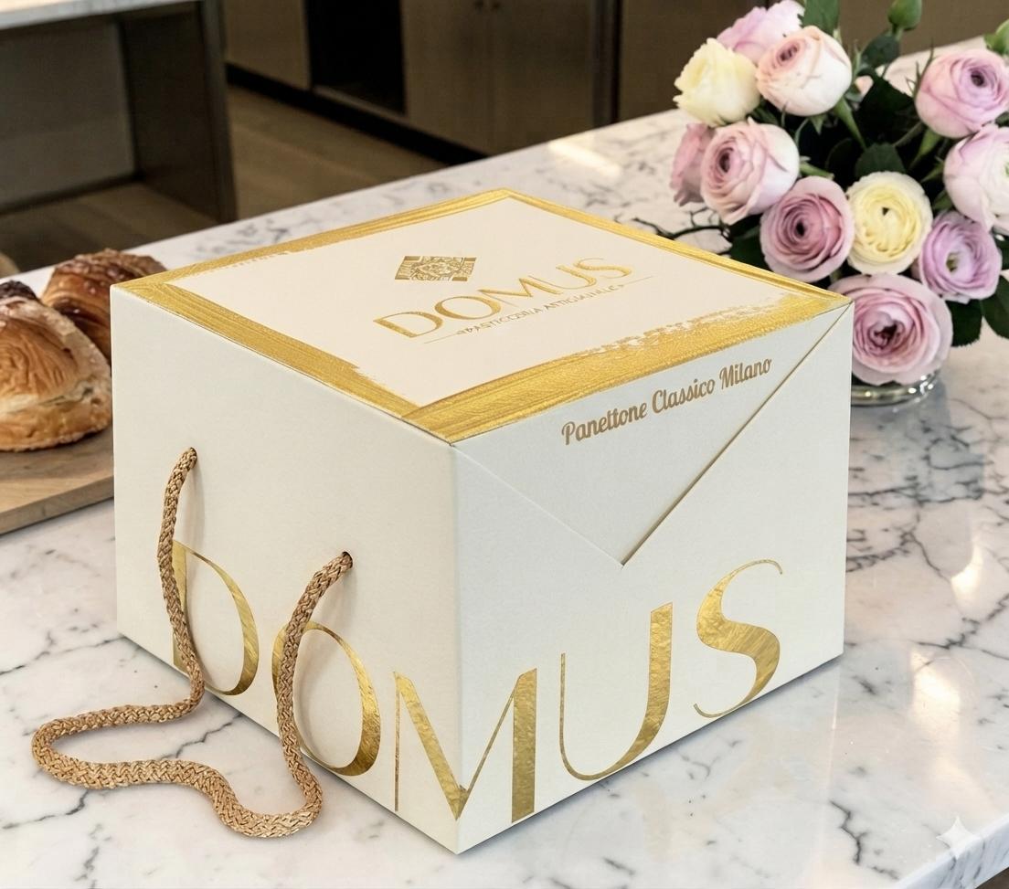 Domus Panettone Milano Ambachtelijke Italiaanse Kerstcake - Afbeelding 2