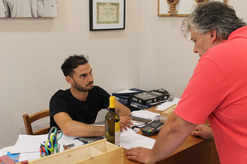 Robert op bezoek bij Amerio Vincenzo