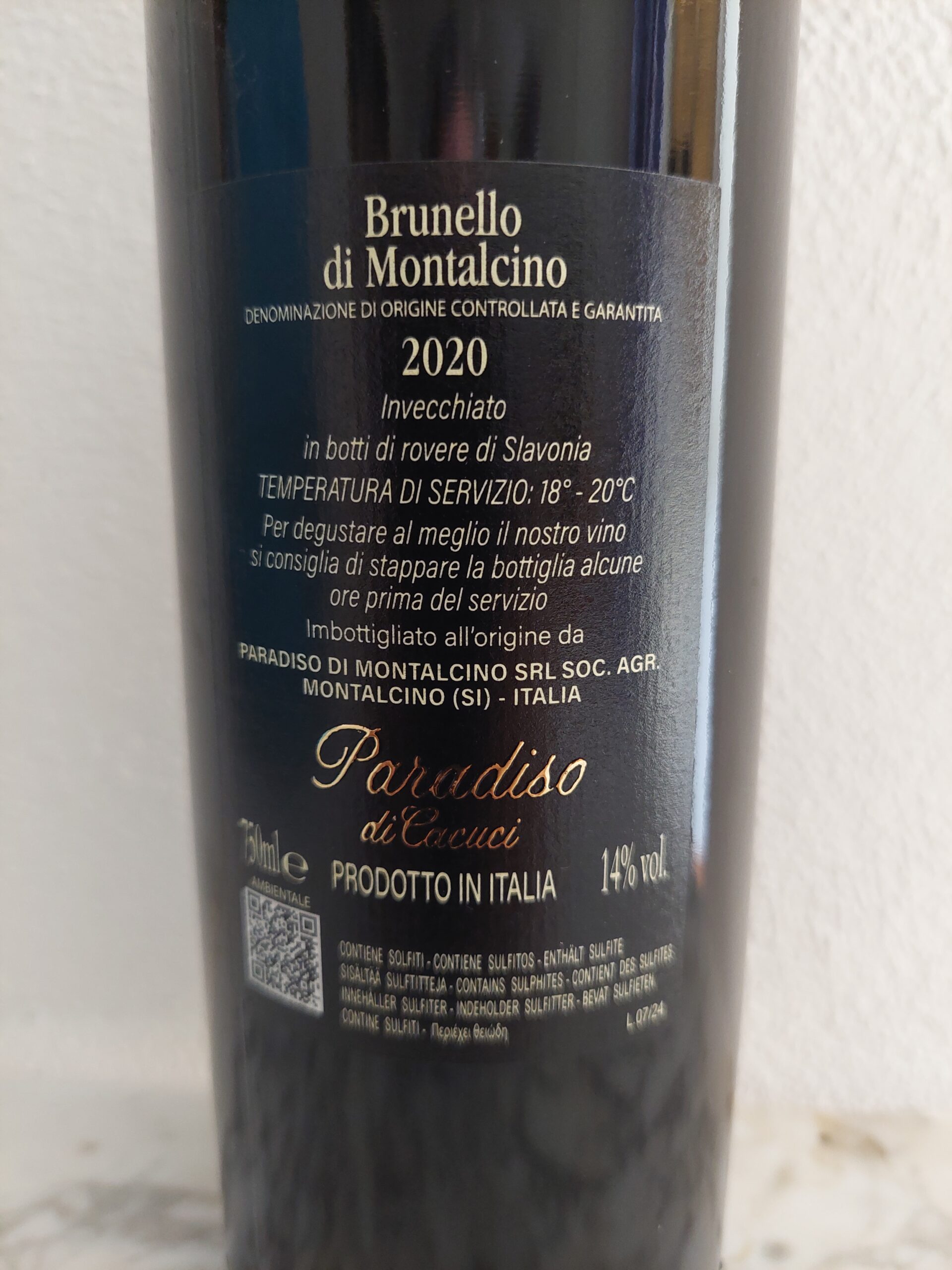 Brunello di Montalcino 2016 DOCG Paradiso di Cacuci - Afbeelding 2