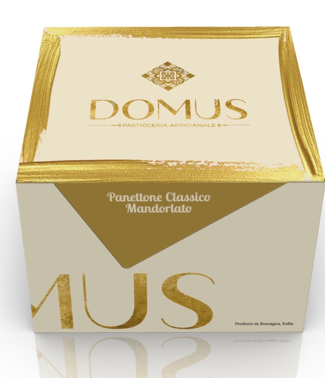 Domus Panettone Classic Almond Ambachtelijke Italiaanse Kerstcake - Afbeelding 2
