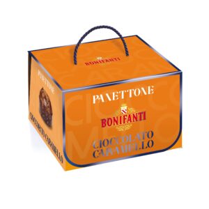 Panettone met caramel en chocolade